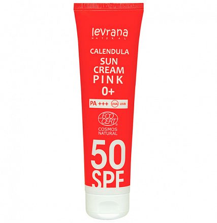 Крем для лица и тела солнцезащитный "Календула 50SPF PINK 0+" Levrana, 100 мл