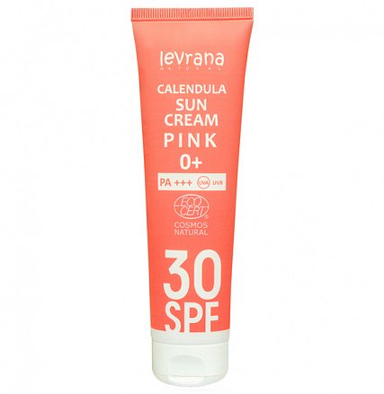 Крем для лица и тела солнцезащитный "Календула 30SPF PINK 0+" Levrana, 100 мл