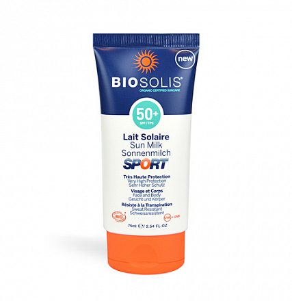 Молочко солнцезащитное для лица и тела SPF 50+ "Sport" BIOSOLIS, 75 мл