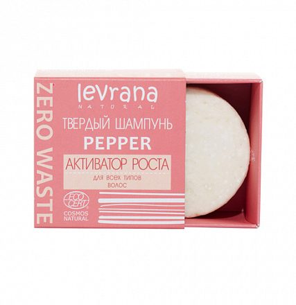 Шампунь твёрдый "Pepper" Активатор роста Levrana, 50 г