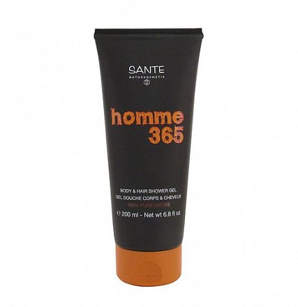 Шампунь-гель для душа мужской "Homme 365" Sante, 200 мл