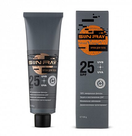 Крем для тела "Sun Ray" 25 SPF Мастерская Олеси Мустаевой, 120 г