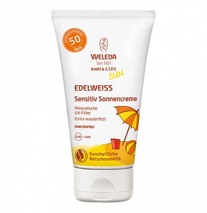 Крем для младенцев и детей "Солнцезащитный SPF 50" Weleda, 50 мл