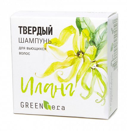 Шампунь твёрдый "Иланг", для кудрявых волос Green Era, 55 г