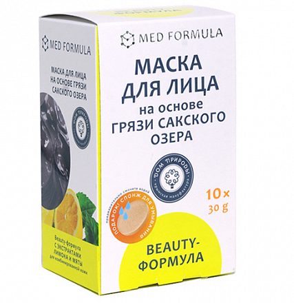 Маска для лица "Beauty-формула", для комбинированной кожи + спонж Мануфактура Дом природы, 300 г