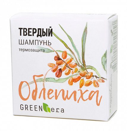 Шампунь твёрдый "Облепиха", термозащитный Green Era, 55 г