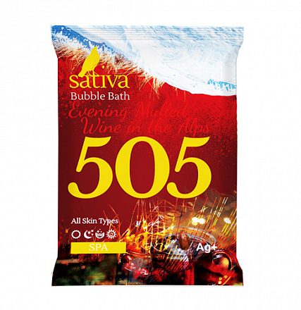 Пена для ванны "Вечерний глинтвейн в Альпах" №505 Sativa, 15 г