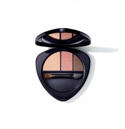 Тени для век тройные 04 авантюрин (Eyeshadow Trio 04 sunstone) Dr. Hauschka, 4.4 г