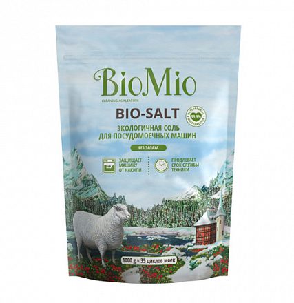 Соль "Bio-salt" для посудомоечной машины BioMio, 1 кг