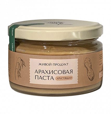 Паста "Арахисовая хрустящая" Живой продукт, 225 г